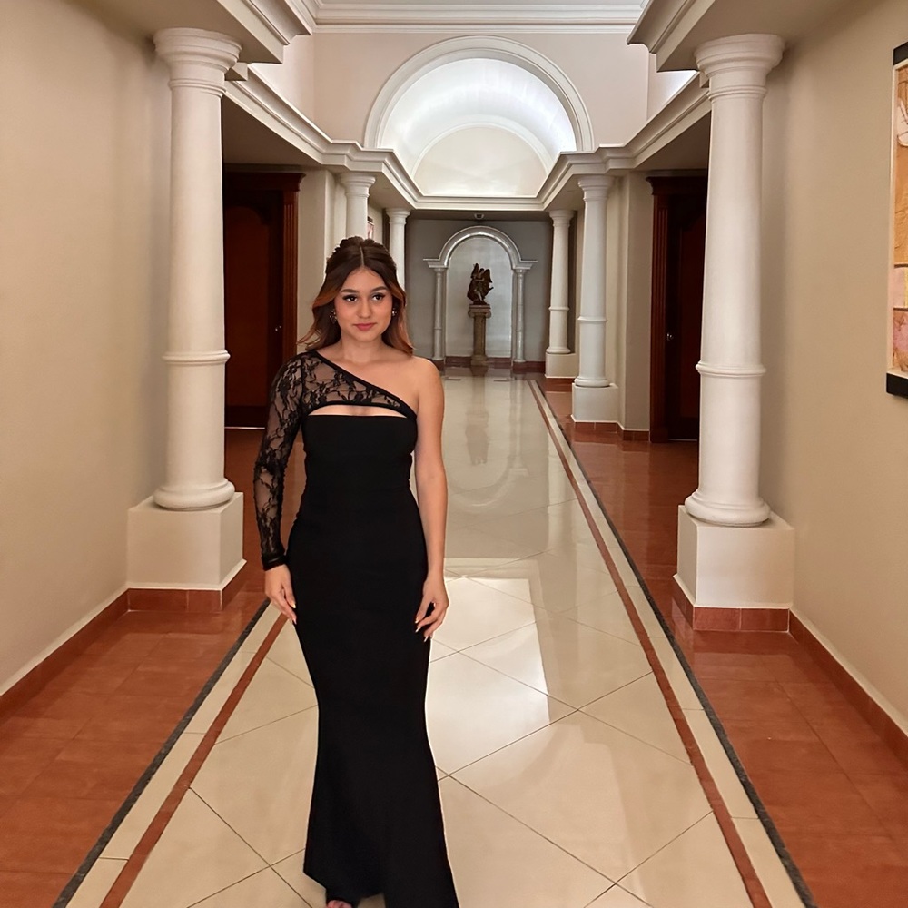 One Shoulder Lace Dress